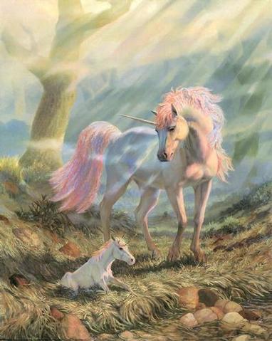 Unicorn and foal